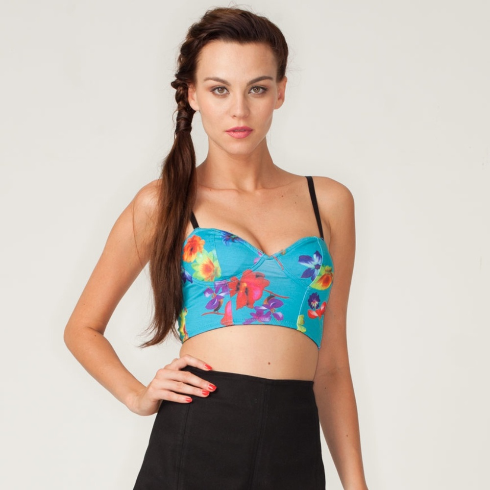 New motel rocks floral crop top urban outfitters